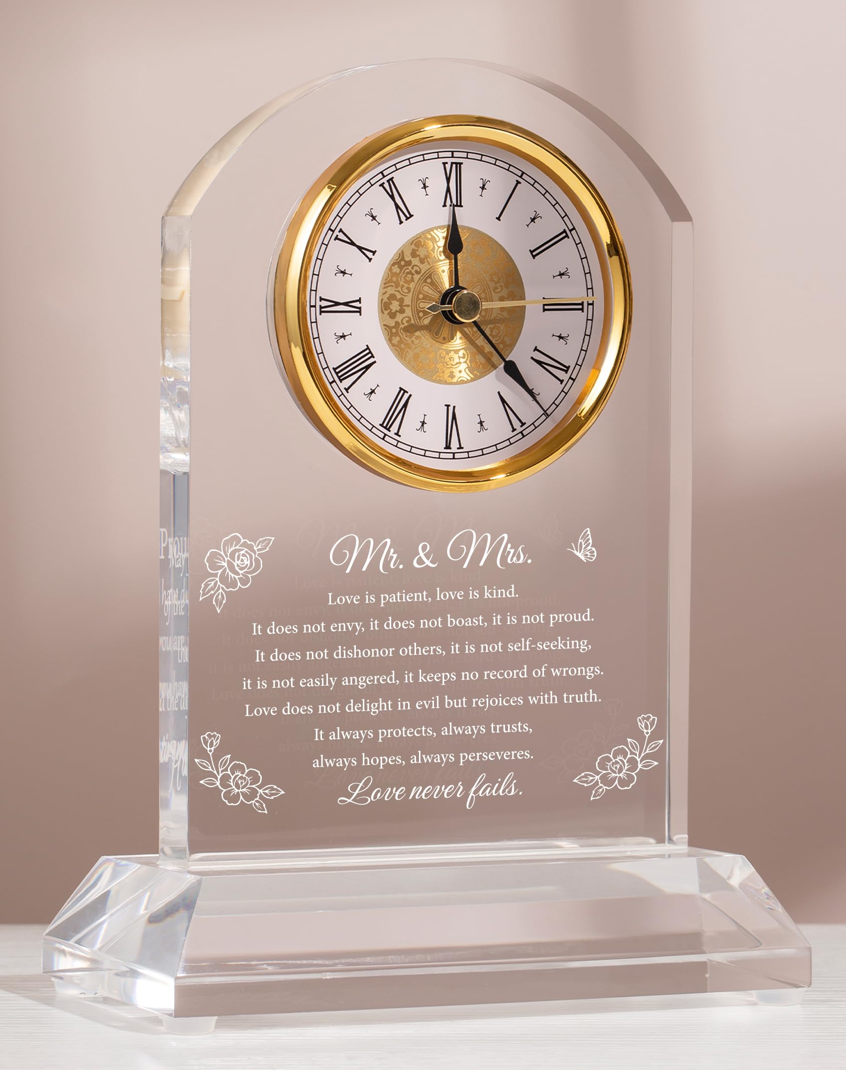 DEEWISH Mr & Mrs Keepsake Clock