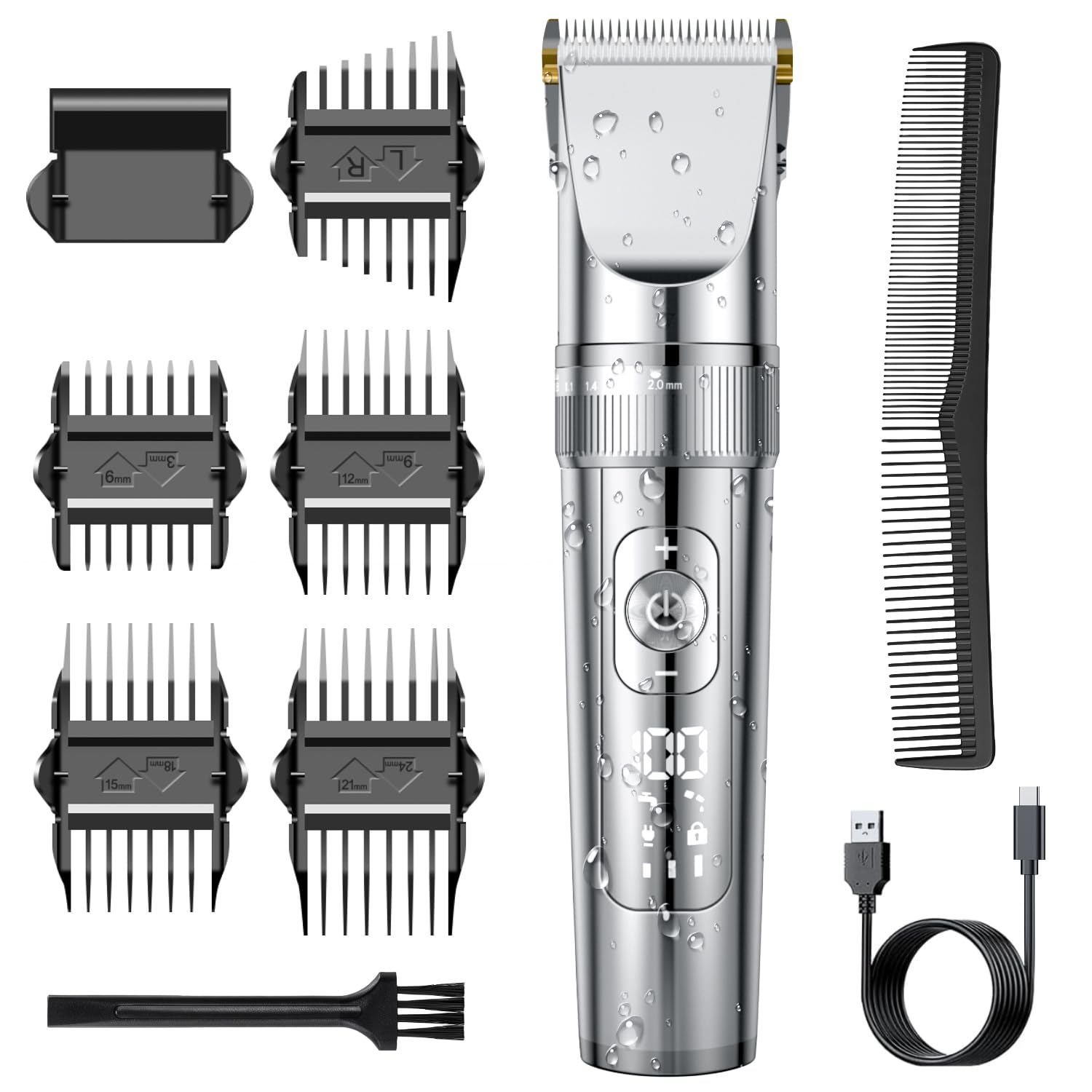 Amazon.co.jp: バリカン メンズ【Type-C充電式・IPX7全身防水】ヘアー