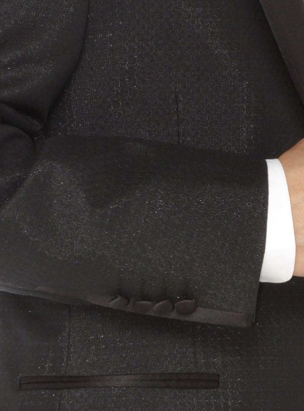 Salvatore Exte Men's One Button Shawl Lapel Tuxedo Suit Set Tux Jacket with Pant