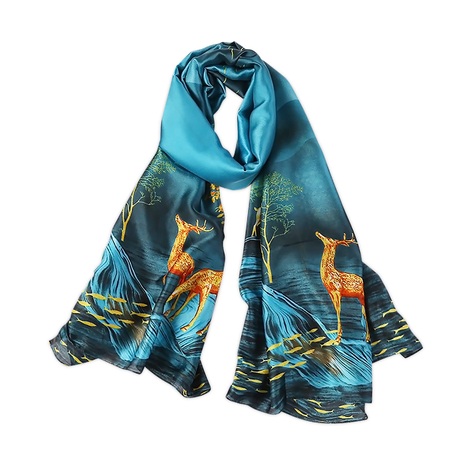 Écharpe Femme Longue 200x70 Cm Style Ethnique Avec Glands - Coton Doux - Pour Toutes Saisons, Turban, Foulard, Enveloppe - Cadeau Voyage Ou Déco
