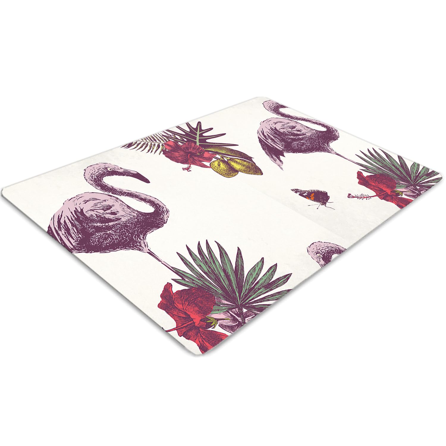 Tapis de chaise 140x100 cm en PVC transparent à motifs pour bureau