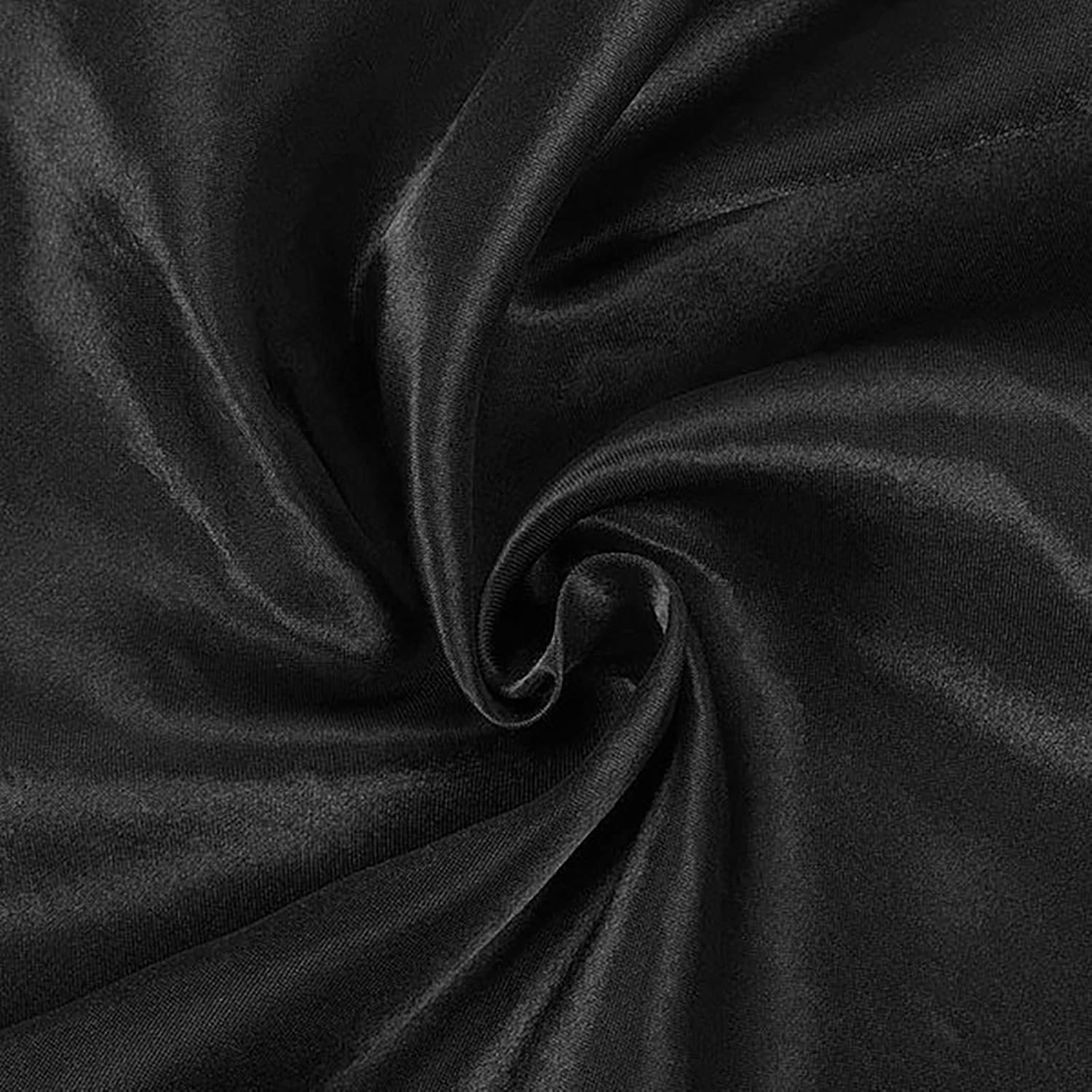 10 pcs 90x90-Inch Black Satin Table Overlays Square Tablecloth Satin Fabric Linens | Table Cloths Cover for Wedding Party Banquet Reception Events Decoration Kitchen Dining