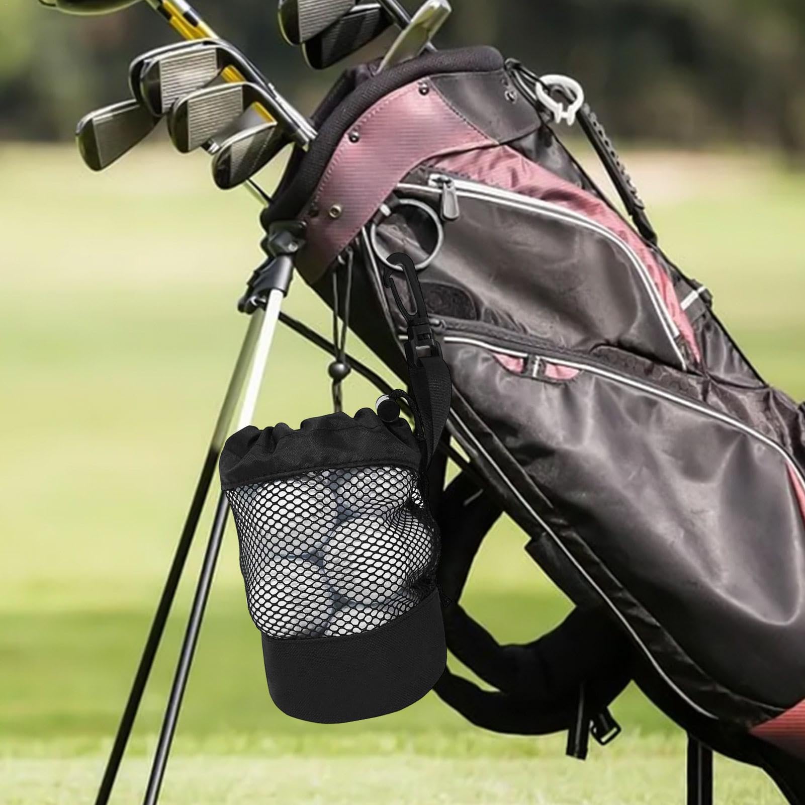 Sacca Da Golf Borsa Per Palline Da Golf Custodia Organizzatore Porta Palline Con Coulisse Borsa Sportiva In Rete