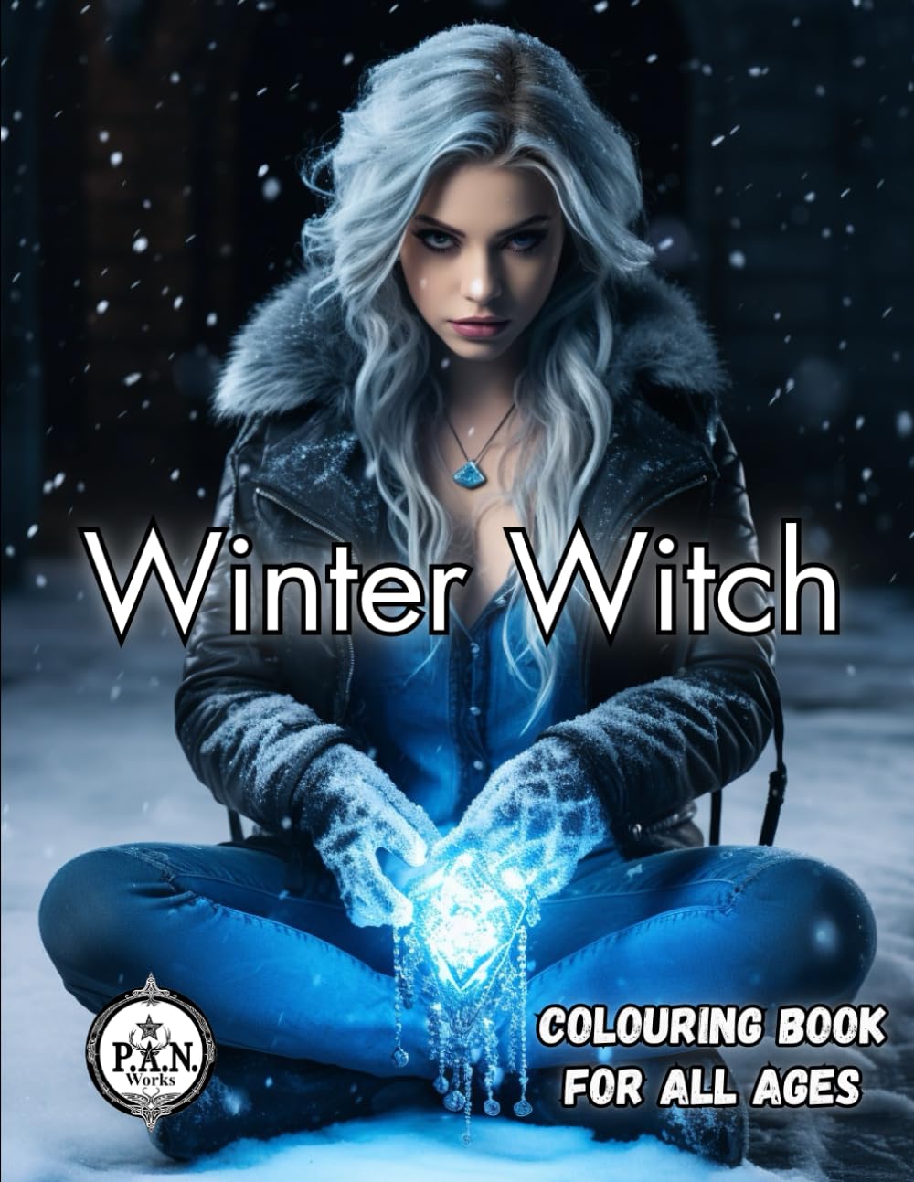 Winter Witch Colouring Book: Magical winter colouring for all ages