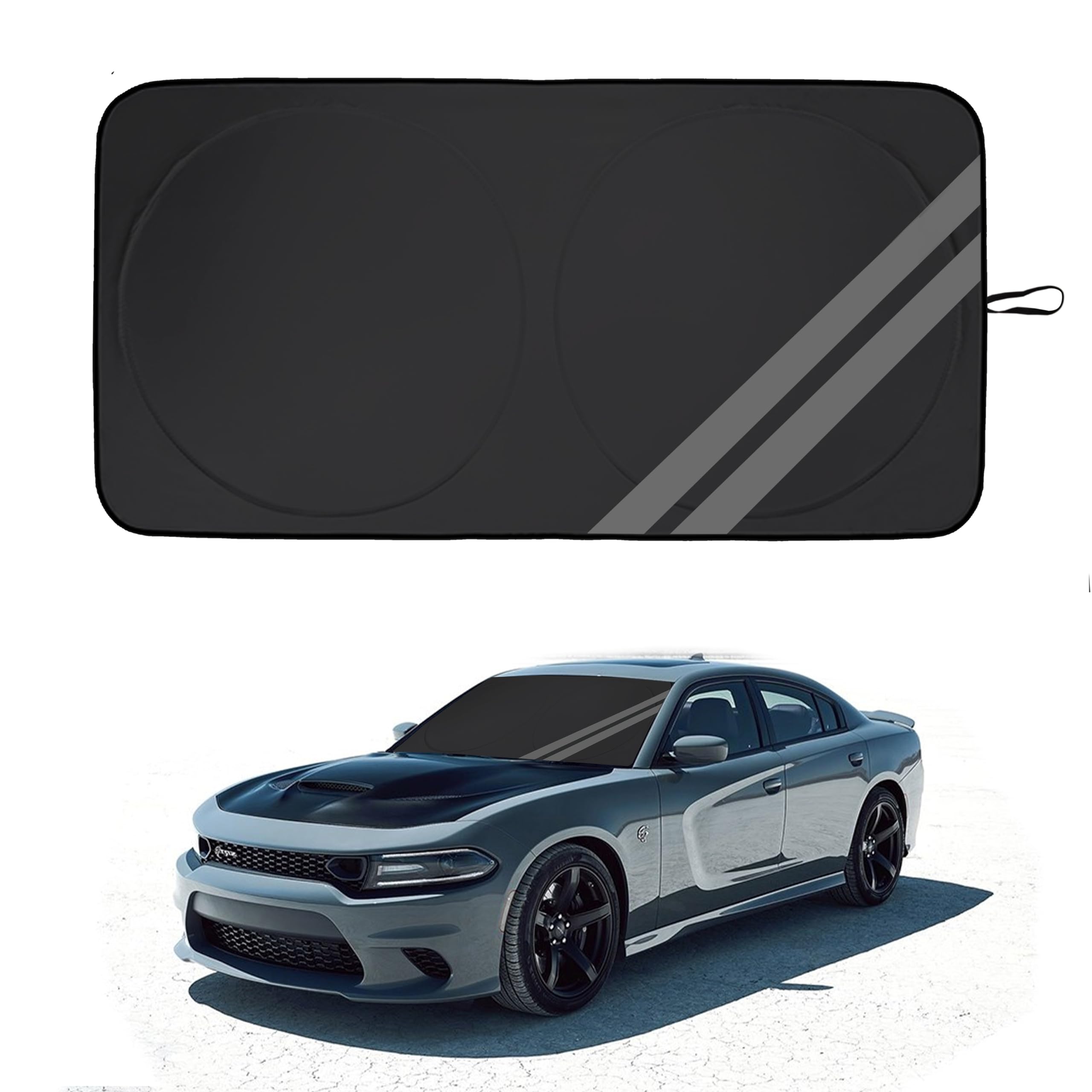 Photo 1 of YOSRTER Windshield Sun Shade for Dodge Charger/Challenger/Durango/Journey