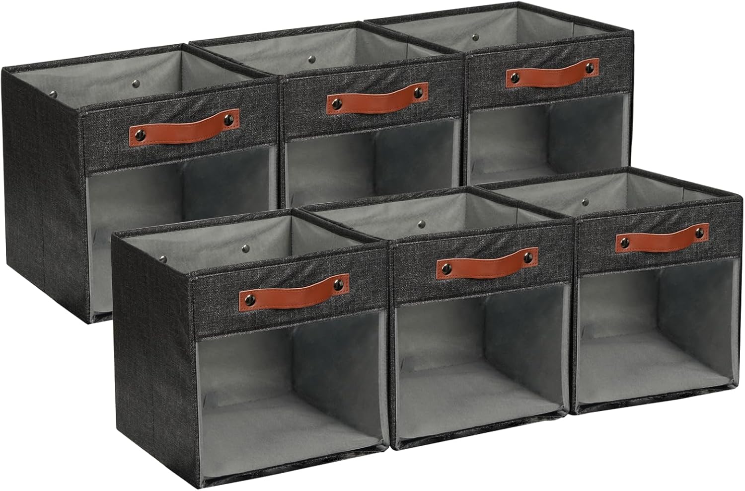 HNZIGE Fabric Cube Storage Bins 11 x 11, Collapsible Storage Cubes Bins for Storage