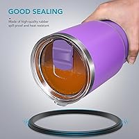 Vista 57 de Tapa con popote para vaso de 30 onzas, tapas de repuesto compatibles con YETI Rambler de 30 onzas, vaso con popote de 35 onzas, sin BPA e