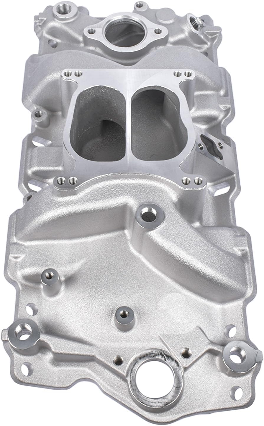 Intake Manifold Dual Plane Replacement for Chevy Small Block 262 265 267 283 302 307 327 V8 4.3L Idle-5500 82001 22001