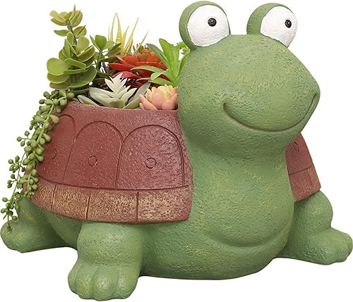 Miniatura 8 de awcnilacav Molde de silicona para maceta de tortuga para suculentas, de resina, para plantas, animales, maceta, figuritas de jardín, decoración al