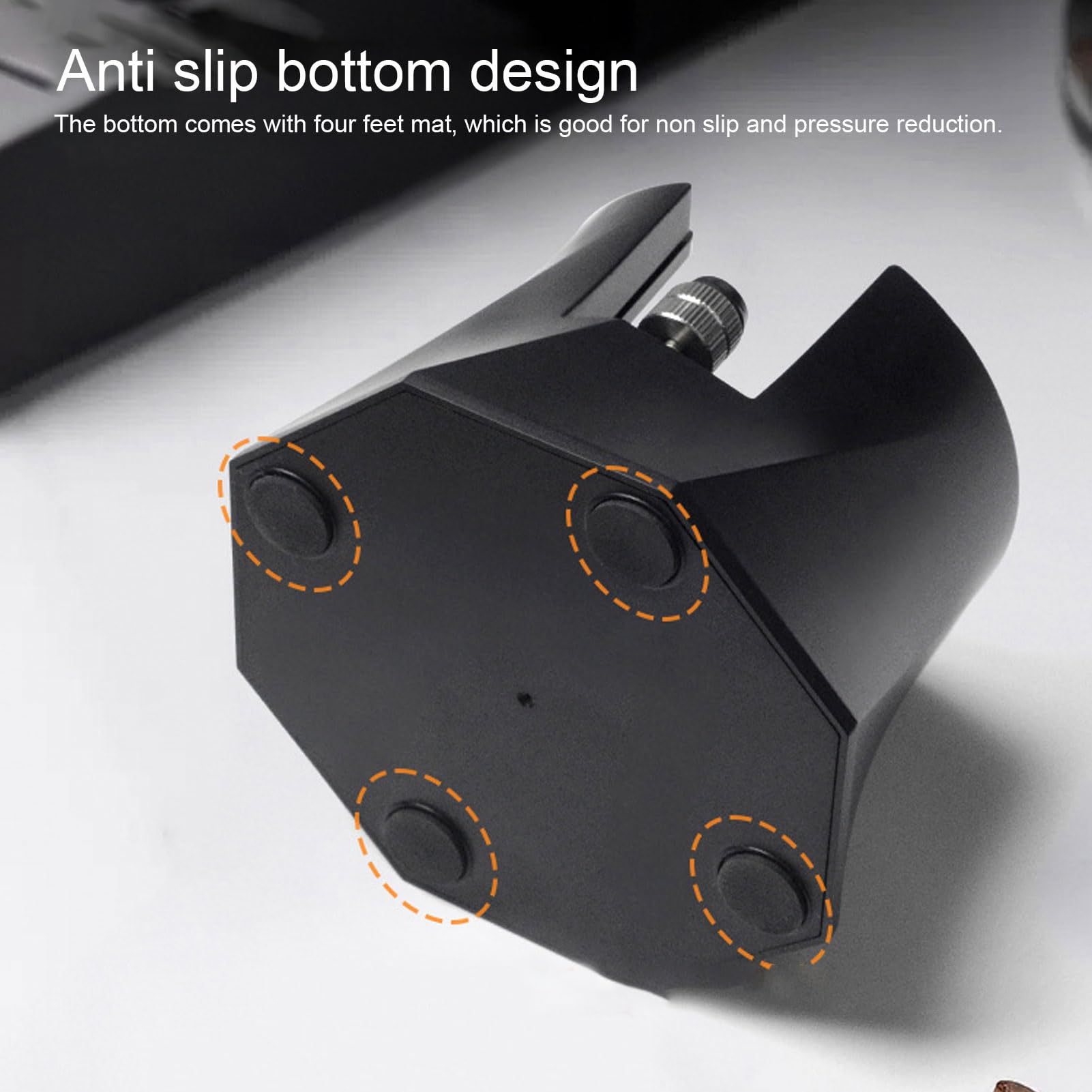 Topiky Soporte de Soporte para Portafiltro de café Ajustable en Altura, de Base de Manipulación en Espiral Negro Antideslizante 51 Mm 53 Mm 58 - Estación de Apisonamiento Estable para Herramientas de