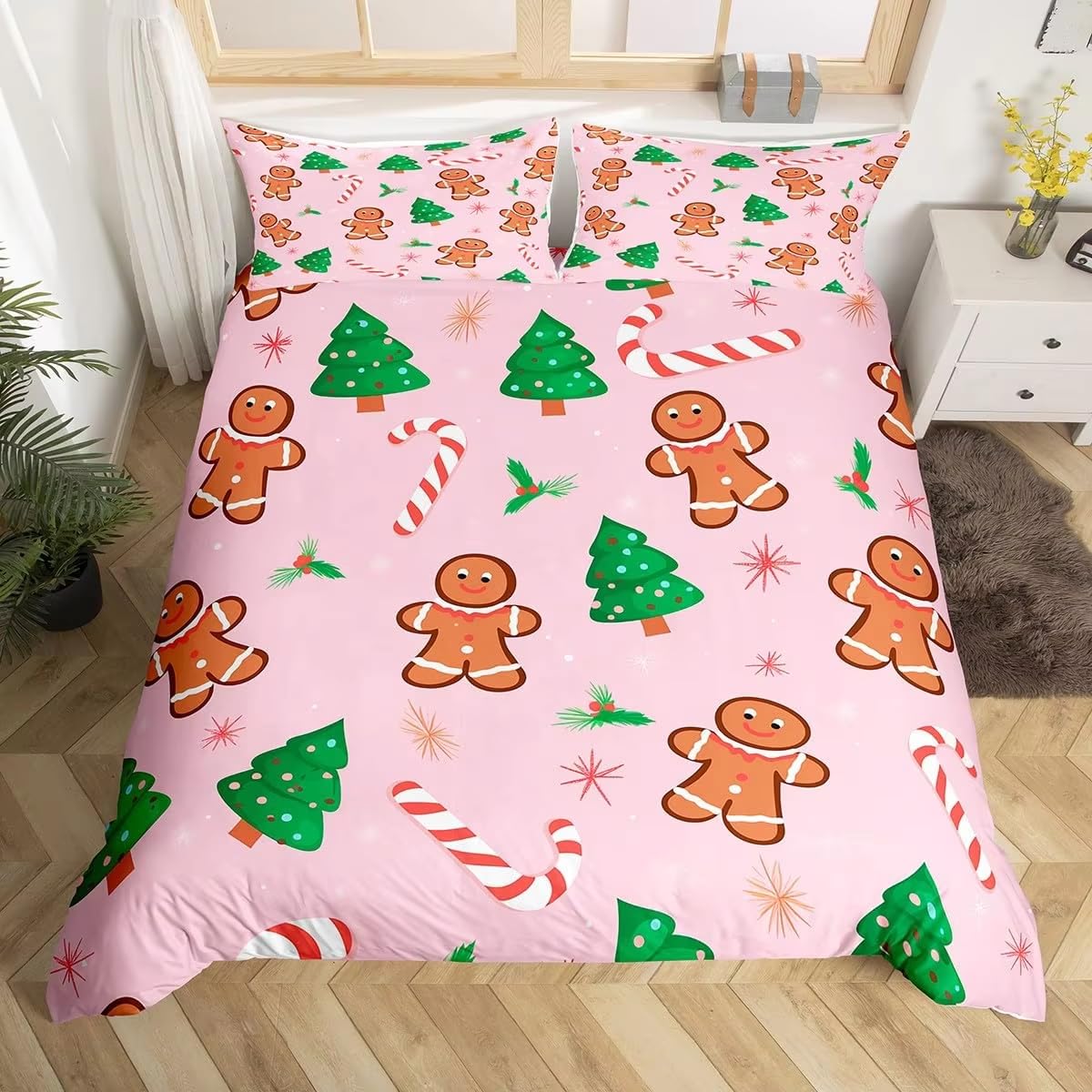 Housse de couette de Noël à motif sapin : le cadeau idéal pour décorer sa chambre