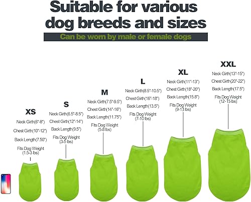 Miniatura 3 de Eleva el cociente de moda de tu perro con camisas de algodón sin mangas coloridas y transpirables! Ropa perfecta para mascotas para perros pequeños