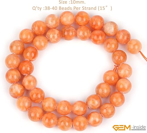 Miniatura 847 de GEM-Inside - Cuentas sueltas de piedra de lava negra natural de 0.315 in para hacer joyas, 15 pulgadas Cordierita de grado A