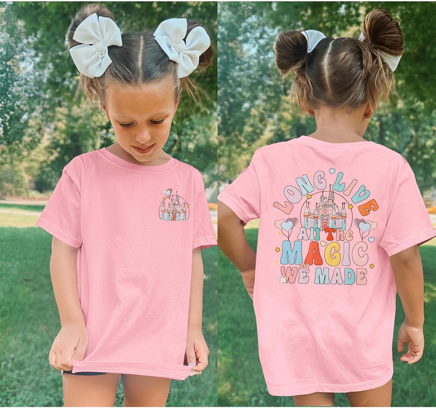 Kid Girls Magical Shirt Magic Kingdom Shirts Long Live All The Magic We Made Tshirt Holiday Castle Graphic Tees Tops - Image 3