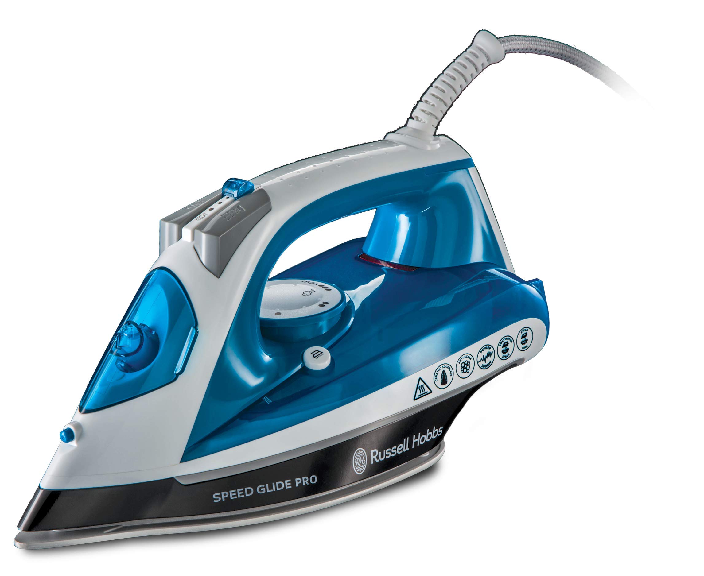 Russell Hobbs velocità Glide Ferro 2600w, Blue & White, hlw 16 x 28,6 x 12,5 cm