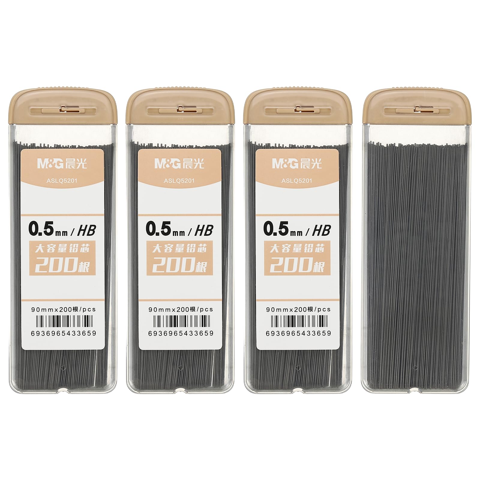 PATIKIL 800Pcs HB Mechanical Pencil Lead, 0.5mm Black Lead Refill Break Resistant Pencil Refills for Writing Office Supplies, Pink