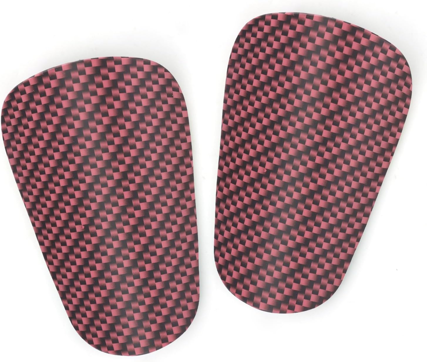 2pcs Mini Soccer Shin Guards, 3.94x2.36 Inch Red Small Shin Guards Football Shin Pads Protective Equipment for Teens Boys Girls Kids Adults