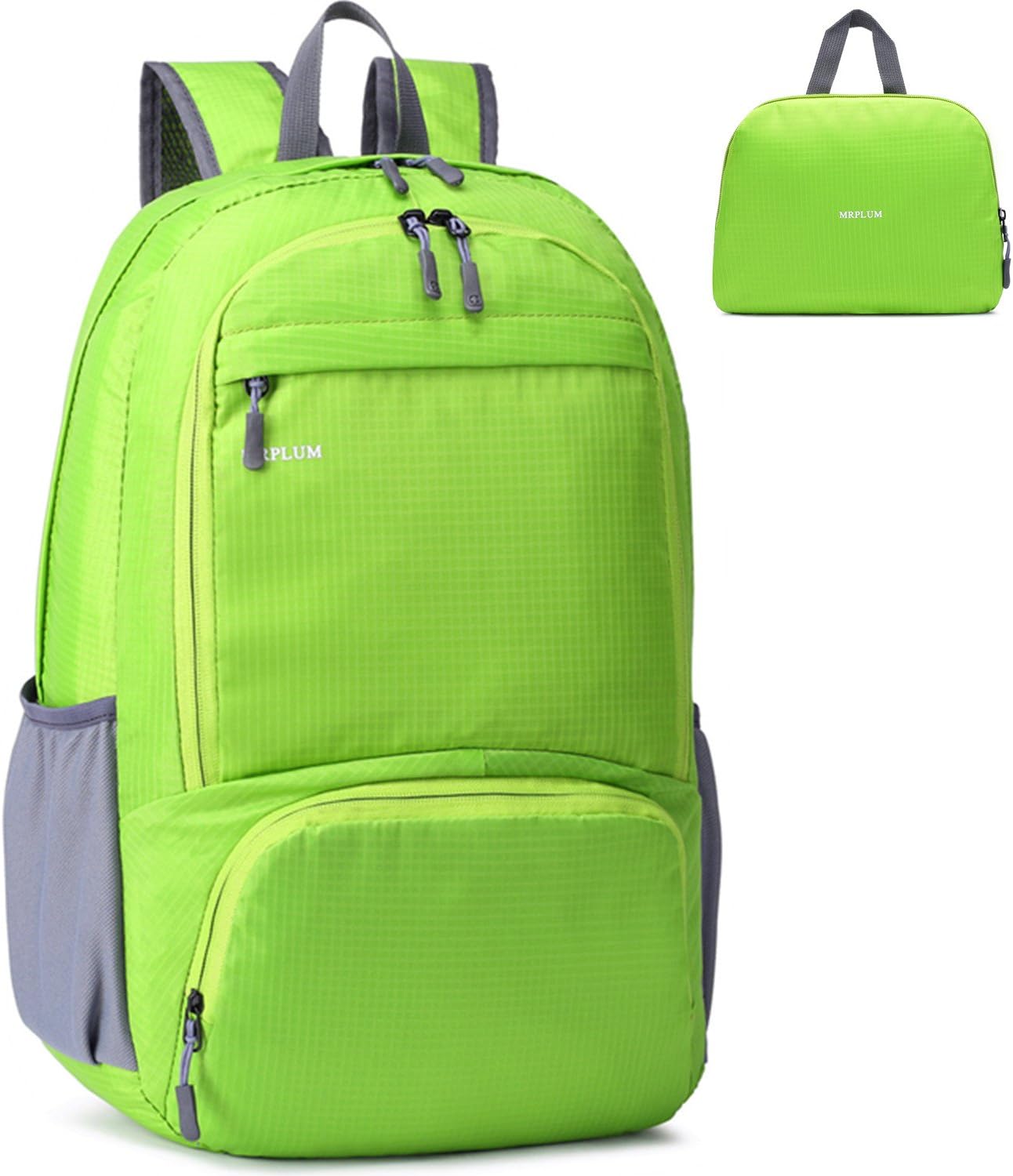 MRPLUM Backpack Backpack 30L Folding Ultralight Rucksack, Unisex Durable Handy Daypack for Travel& Outdoor Sports (Green)