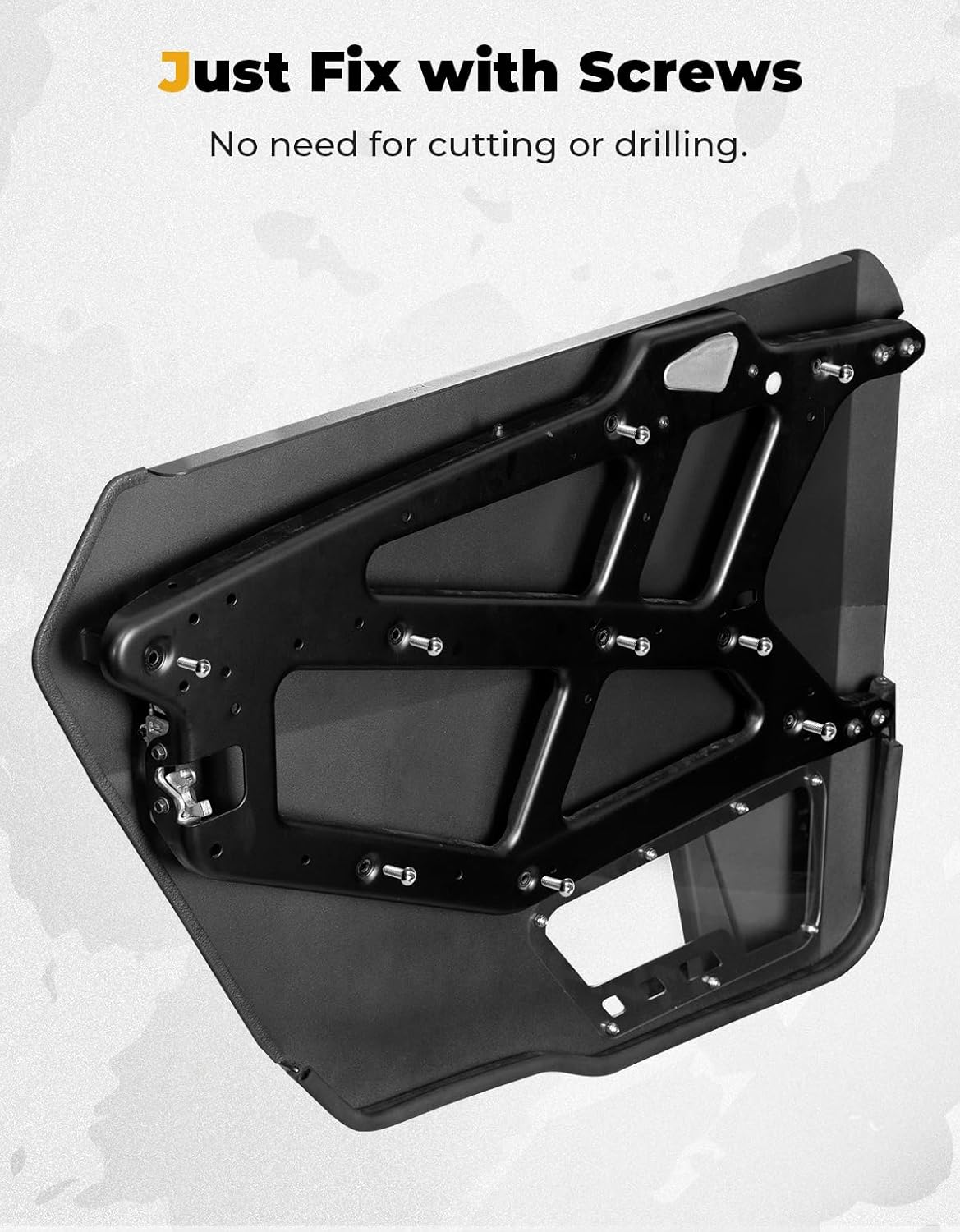 KEMIMOTO 2024/2025+ XP 4 1000 Aluminum Half Door with Removable PC Window to Widen Perspective Compatible with 2024/2025+ Polaris RZR XP 4 1000, Lower Door Panels Accessories 4PCS