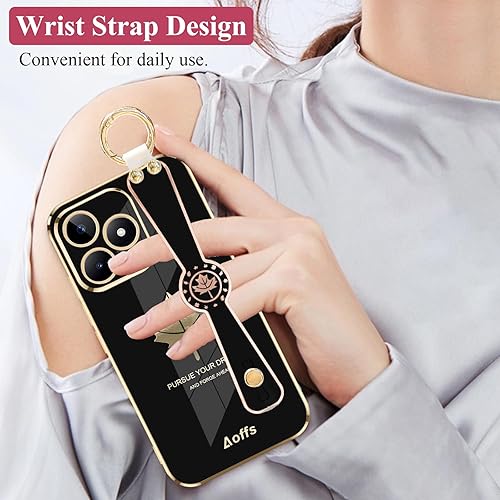 Miniatura 5 de Realme Narzo N53 Funda de silicona suave con hoja de arce, accesorios negros para teléfono móvil Realme Narzo N53 Funda para teléfono Realme C53 con