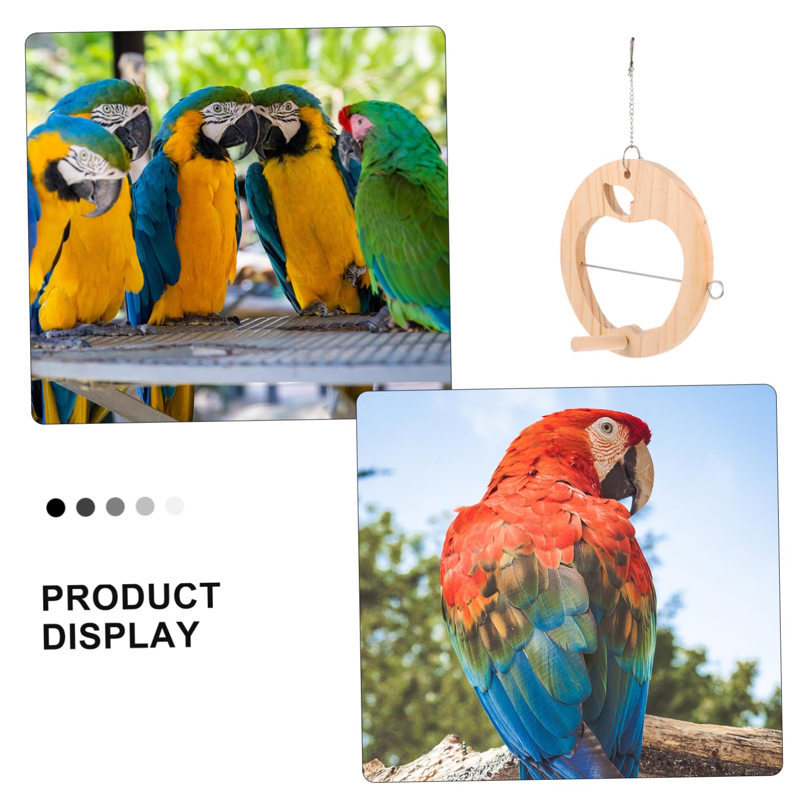 ibasenice Bird Stand with Skewers for Parrots Creative Fruit and Vegetable Holder Bird Cage Ornament and Accessory for Playful Birds