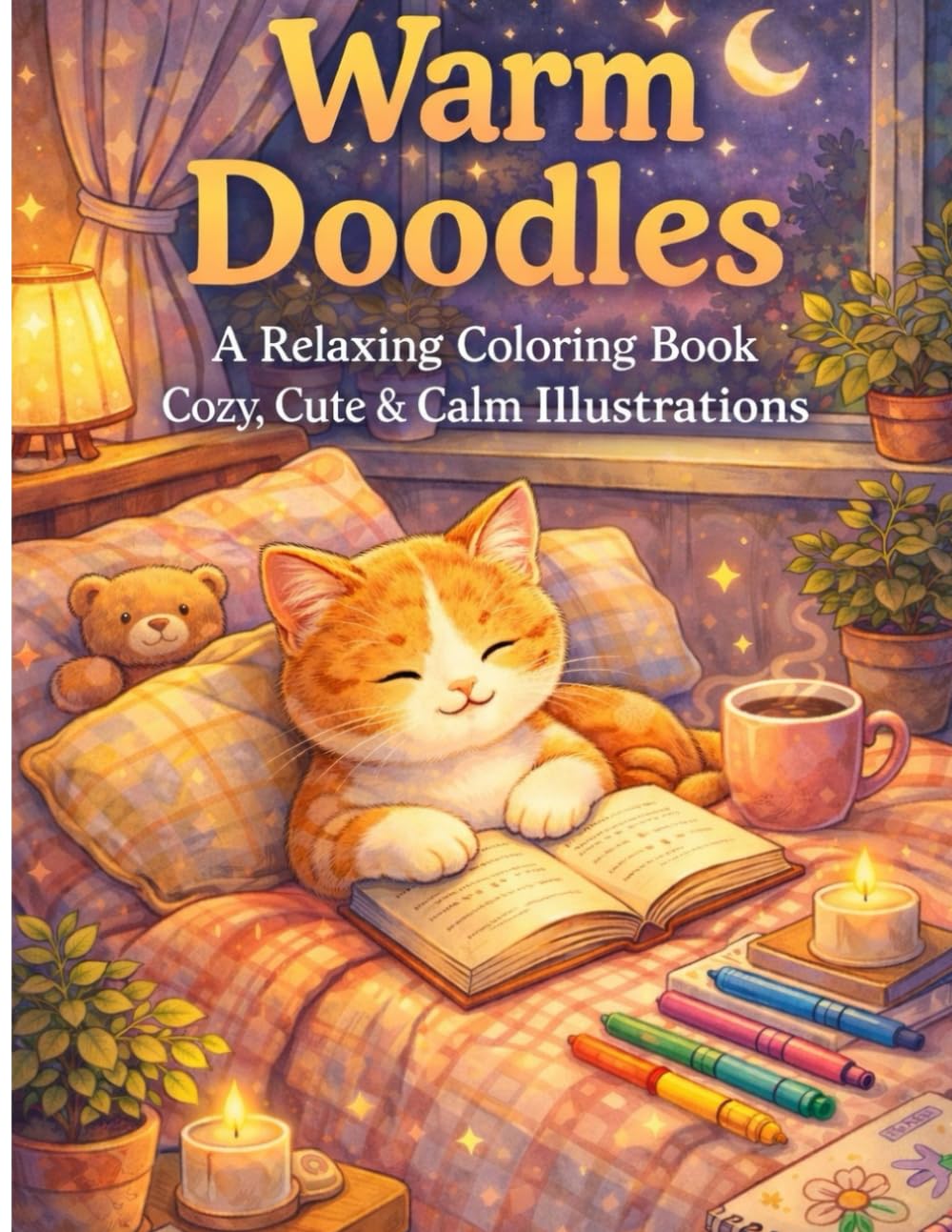 Warm Doodles: A Relaxing Coloring Book - Cozy, Cute & Calm Illustrations