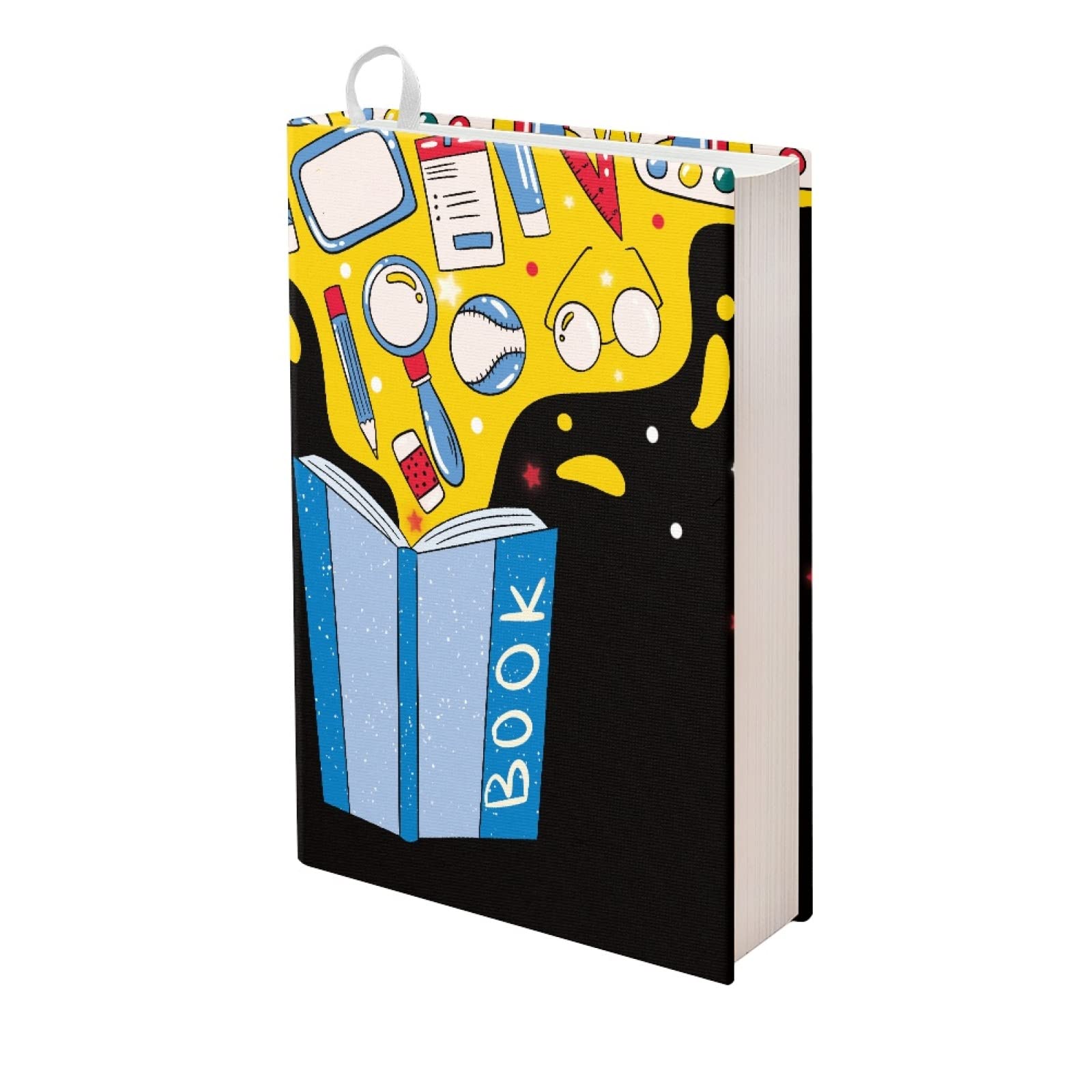 Kuiaobaty School Book Print Book Sleeve Cover for Kids Notebook,Textbook 11 Inch X 8.7 Inch, Washable Book Protector Cover