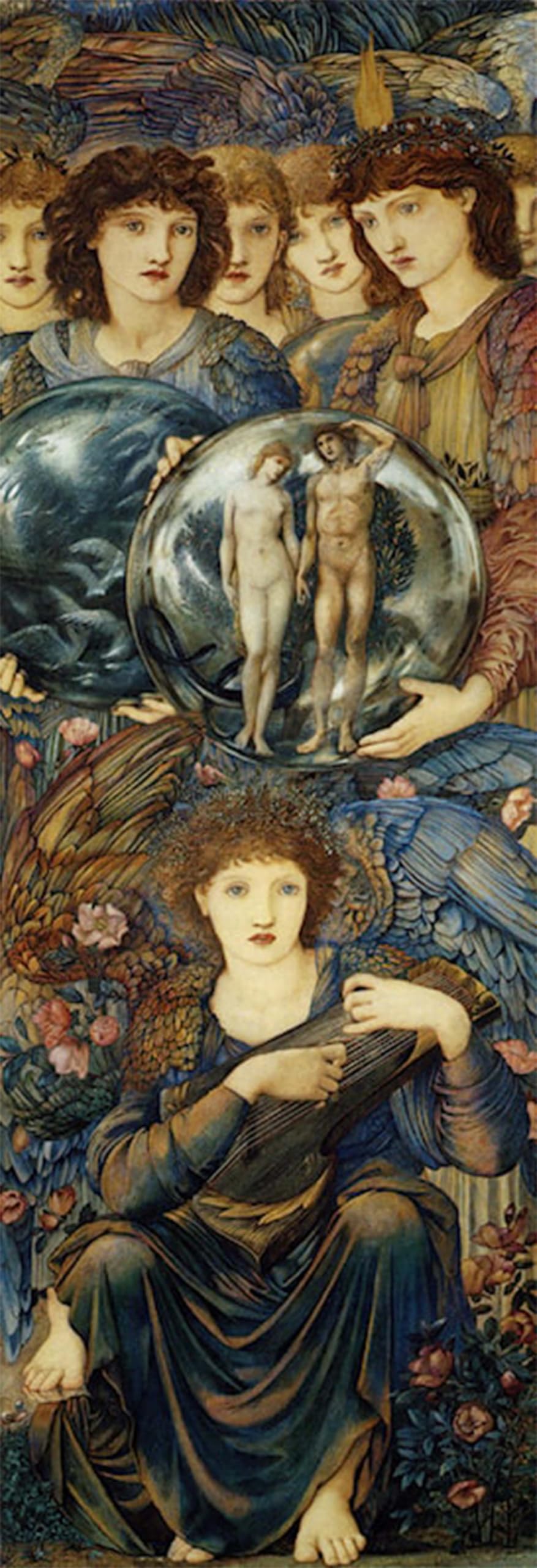 POSTERIIk Vintage Print Pop Art Landscape Artwork the Days of Creationthe Sixth Day by Edward Burne-jones Art Prints for Office Home Decor 60x90cm