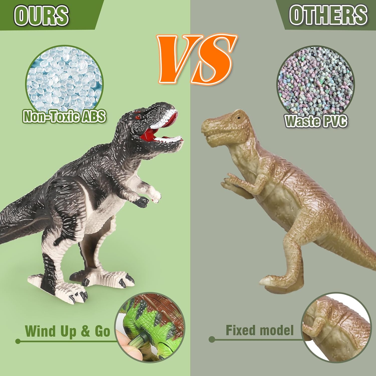 12 PCS Wind Up Dinosaur Toys for Kids Ages 3 4 5 6 7 8, Bulk Windup Dinosaur Walking Swimming Jumping Flipping Clockwork Toys Stocking Stuffers for Kids Party Favors, Xmas Gifts