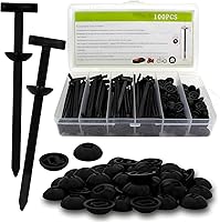 YeahMiya 100 Pack Nylon Universal Cable Tie Buckles with Box - Self-Locking Pin Button Zip Ties UV Resistant for Car Repair DIY
