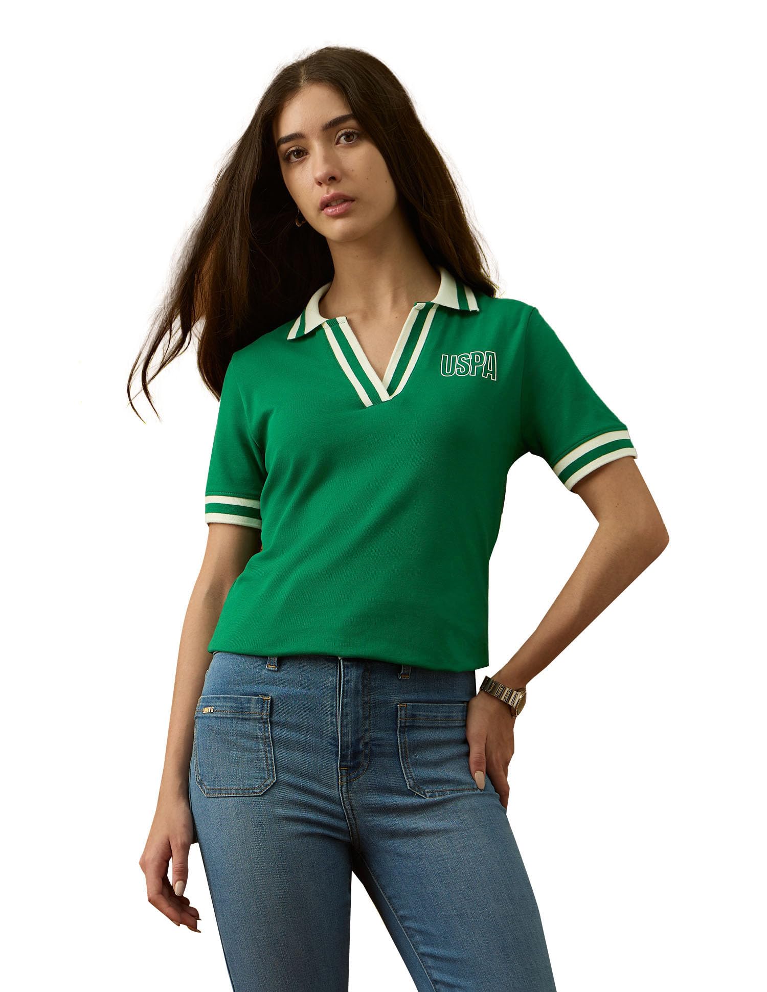 Women's Regular Fit Polo Shirt (UWAW25PTS413