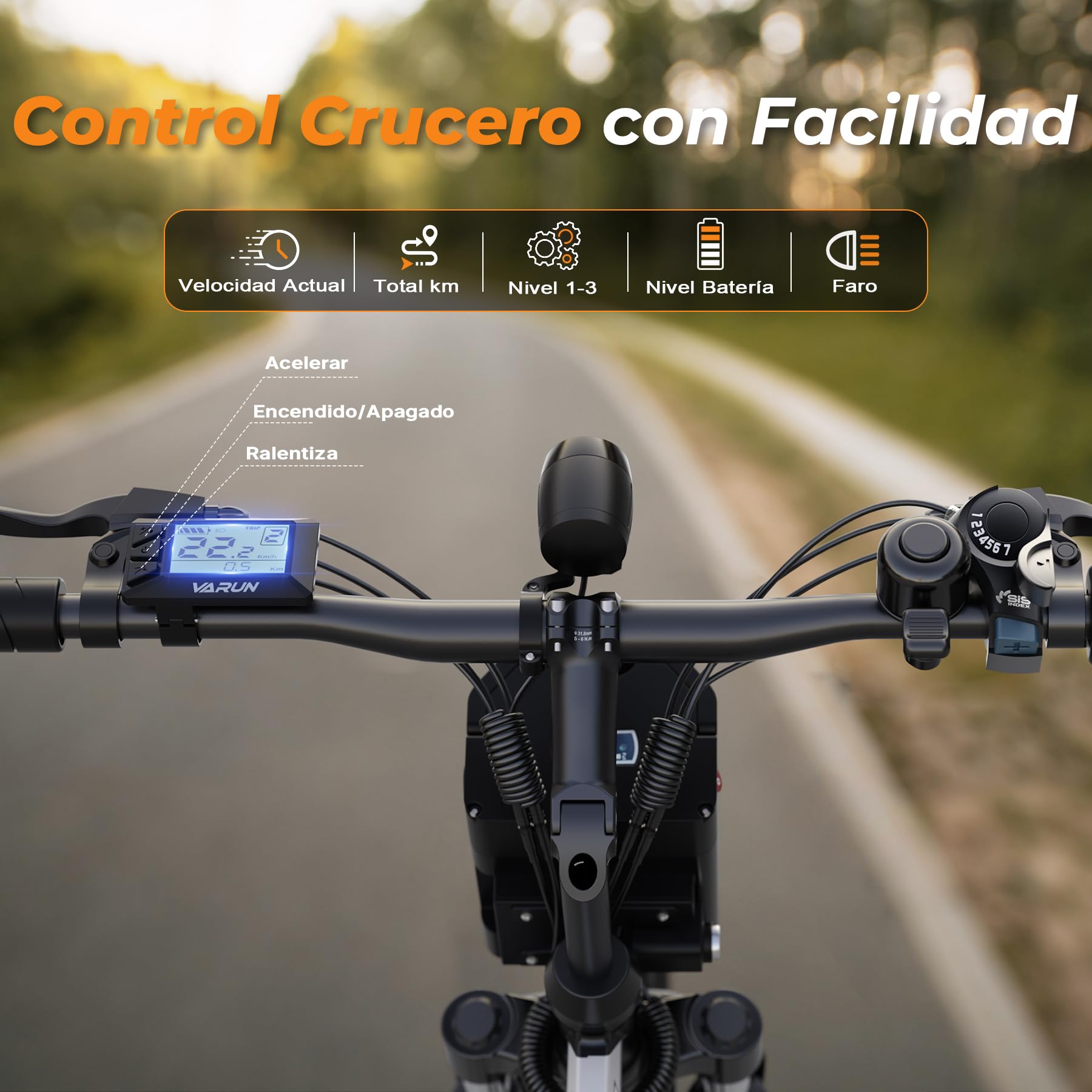 VARUN 26'' Bicicleta Electrica Plegable, 48V 374.4Wh Batería Extraíble | Motor de 250W 55Nm, 25km/h, Suspensión Total E Bike,Bici Electrica Montaña de 7 Velocidades, Apto para Ciudad/Montaña/Grava