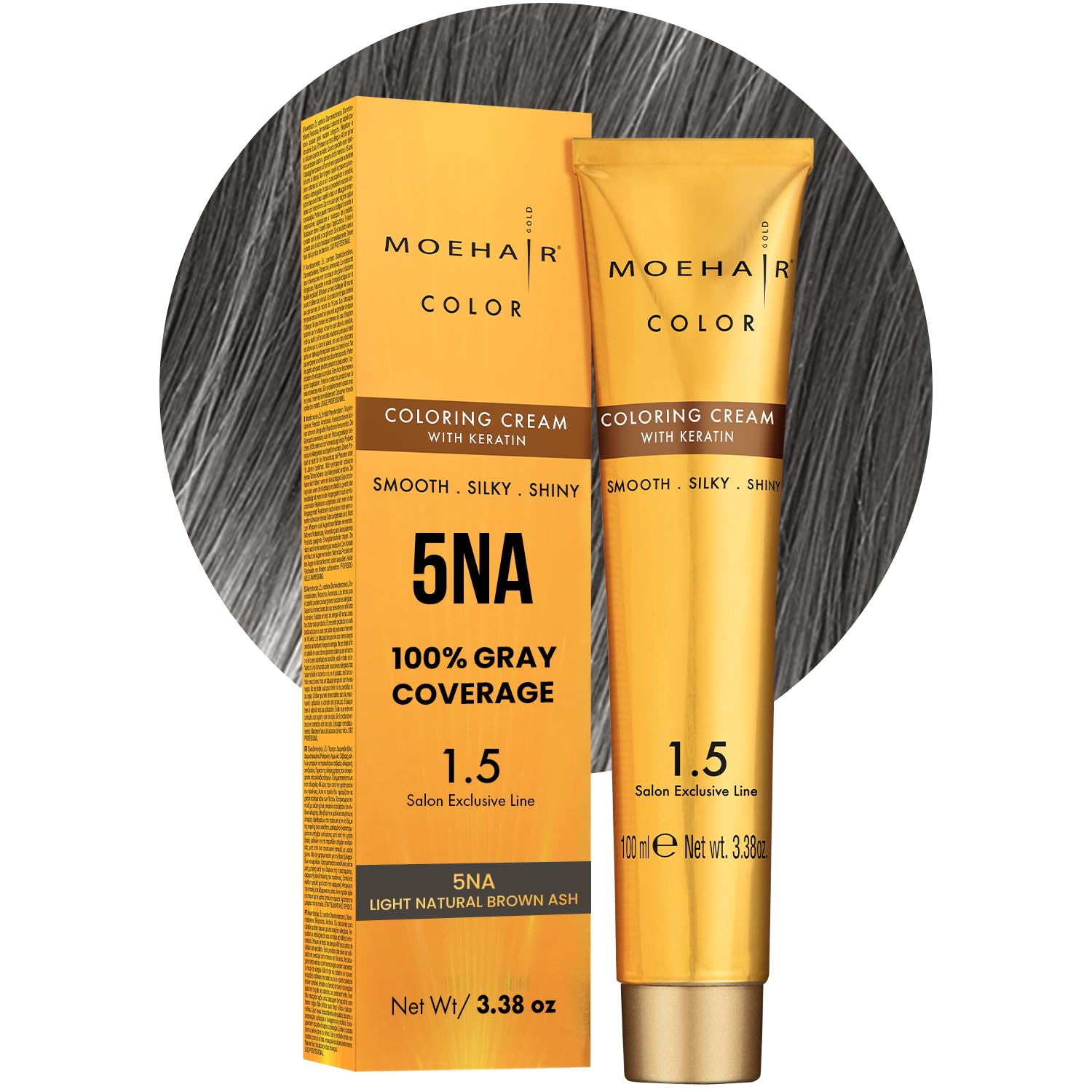 Amazon.com : MOEHAIR 5NA Permanent Hair Color (Light Natural Brown