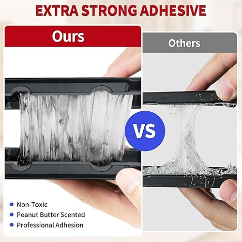 Miniatura 5 de LULUCATCH Trampas de pegamento para ratones y para insectos, paquete de 48 trampas adhesivas, trampas para ratones resistentes pre-cebadas sin