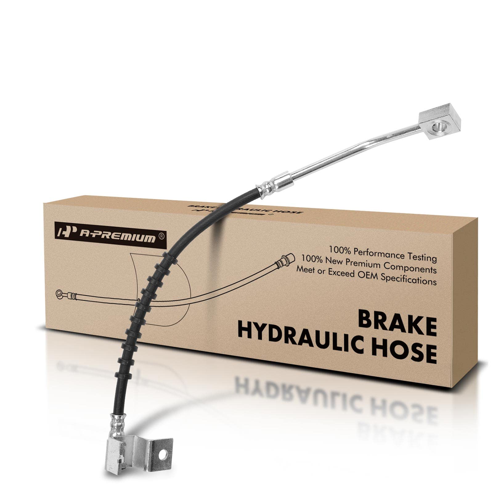 A-Premium Front Driver Brake Hydraulic Hose Compatible with Chrysler | for PT Cruiser 2001-2010, Non-ABS - Replace# 4509995AD