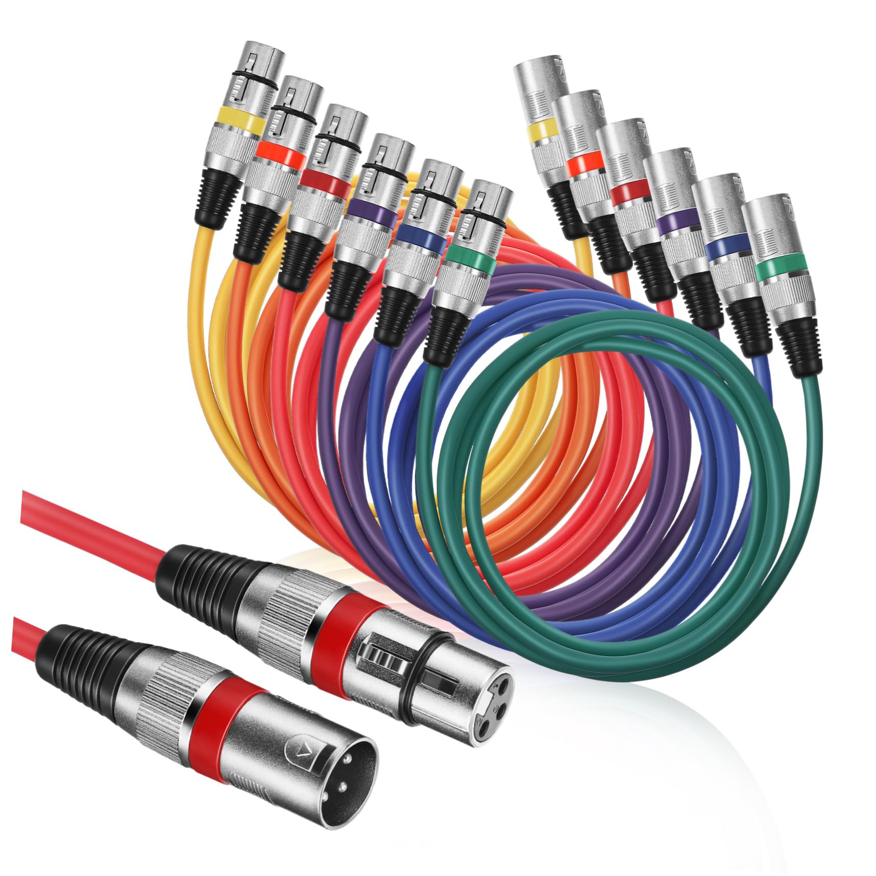 Tofficu Xlr Mikrofonkabel 1 Satz Stecker Buchse für Lautsprecher