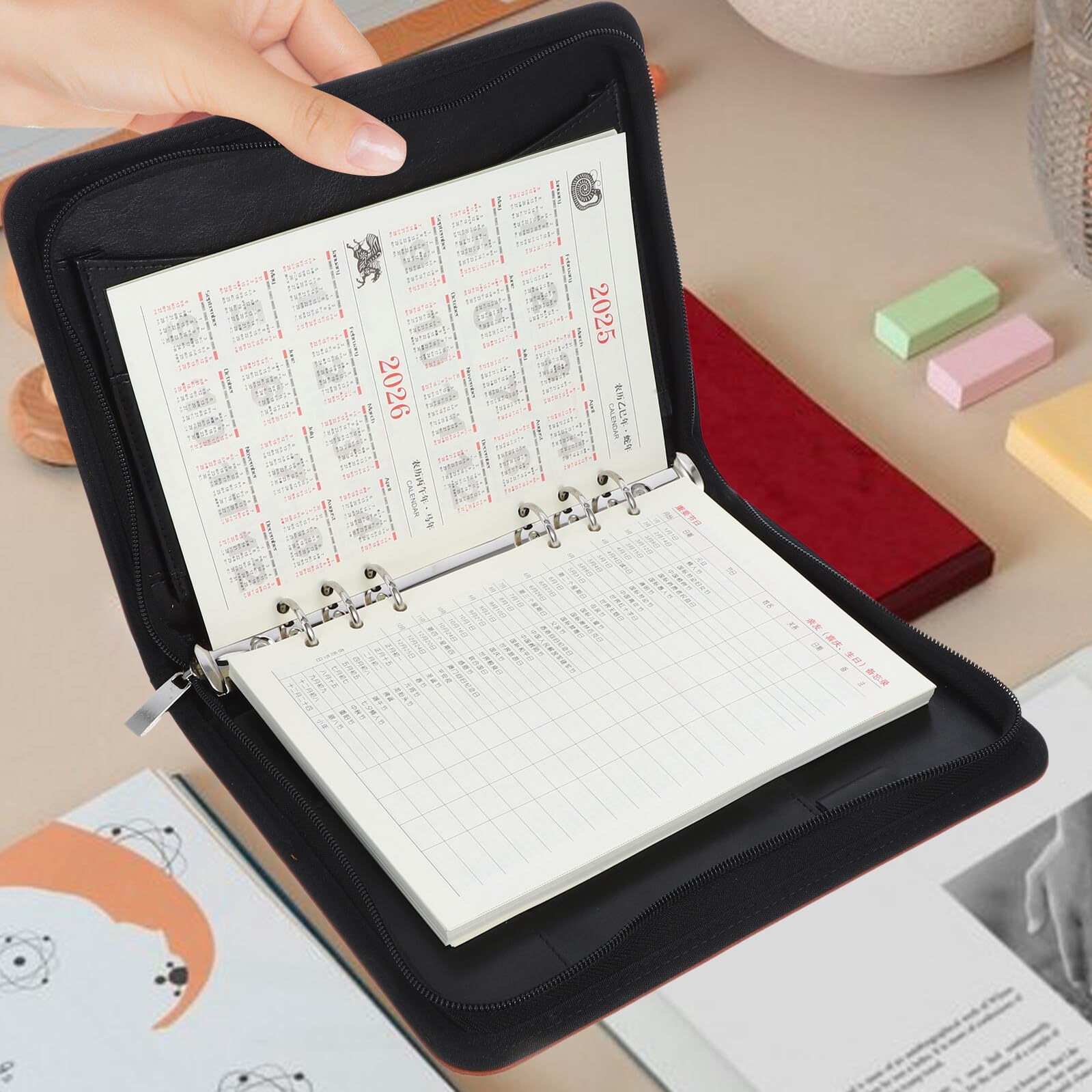 NOLITOY Carpeta Cremallera Organizador de Documentos y Papelería para Oficina Gran Capacidad de Pu Diseño Elegante y Funcional para Uso Profesional
