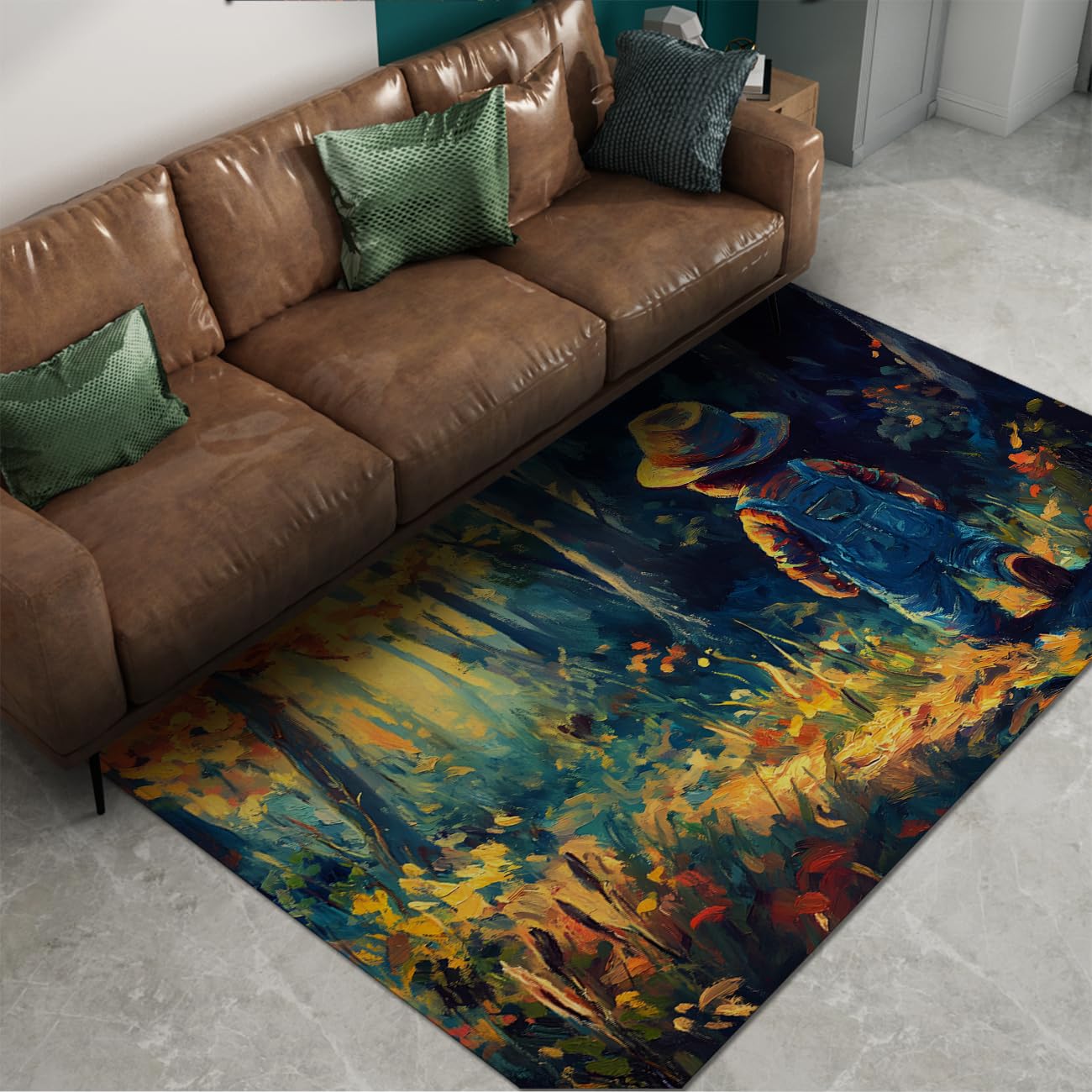 Tapis de sol jungle 140x200cm pour créer un coin de jeu lavable dans la chambre
