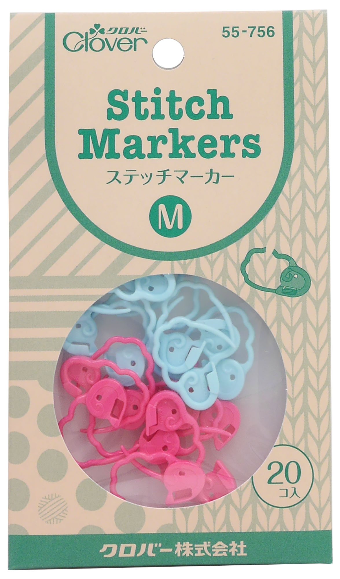 Amazon.co.jp: Clover 編み物用品 ステッチマーカー M 55-756 : ホビー