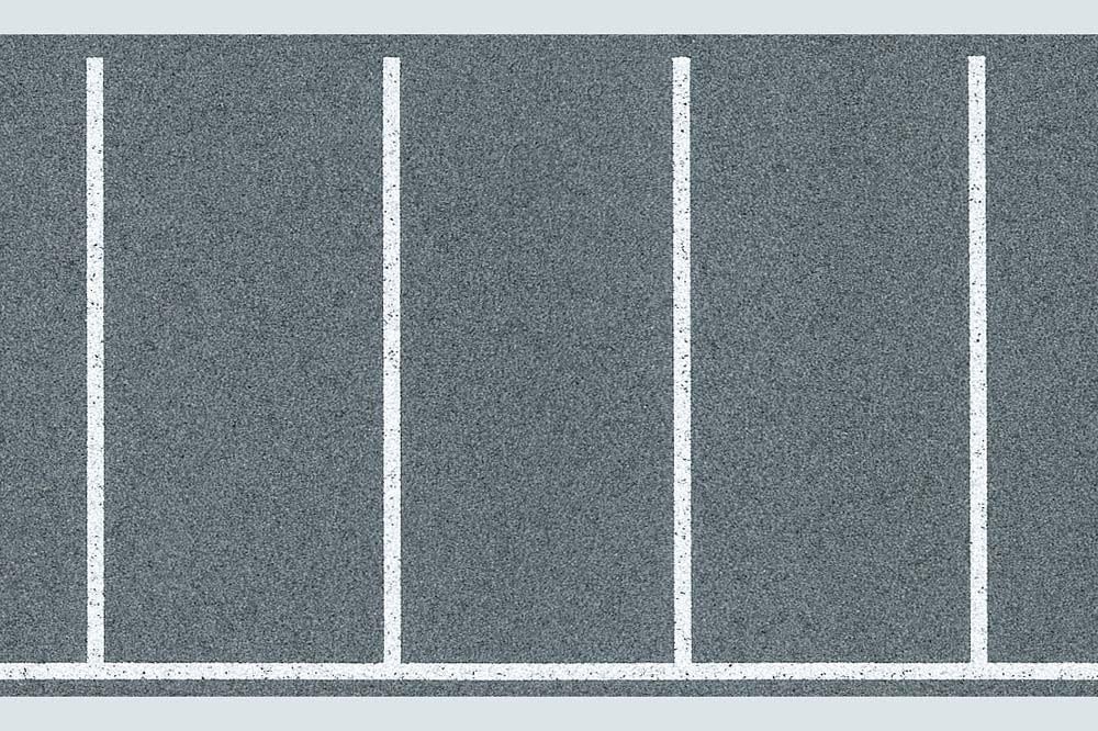 FALLER Parking Space Sheet Rectangular Markings 1000x60mm HO Gauge 170633