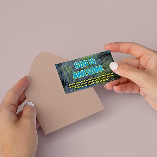 Miniatura 10 de Walk By Faith, 2 Corintios 57, paquete a granel de 25 tarjetas de afirmación cristiana de las Escrituras para niños, tarjetas de memoria bíblica