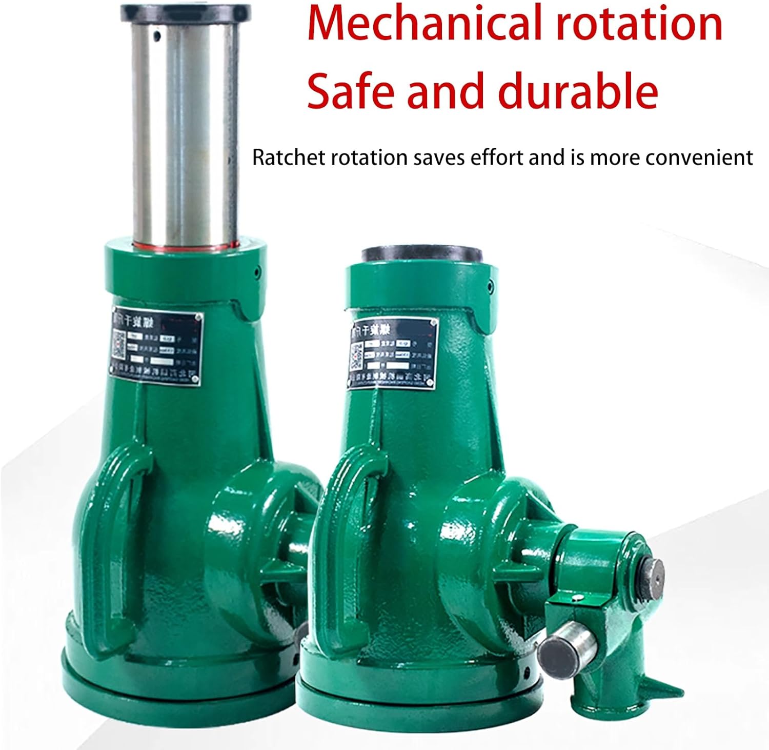 heavy-duty screw jack 3-100 tons mechanical jack automobile maintenance/engineering lifting high load-bearing self-locking design manual lifting durable alloy steel(10T(low))