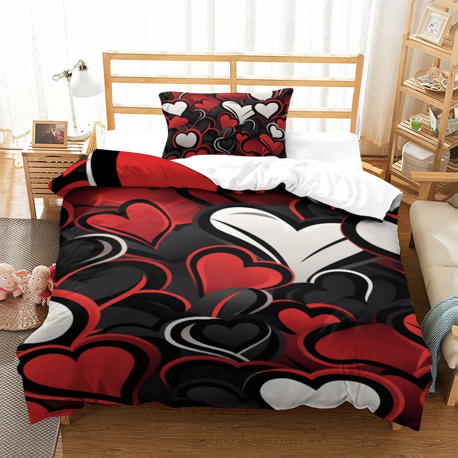 Housse de couette imprimée 3D pour chambre d'ado et adulte