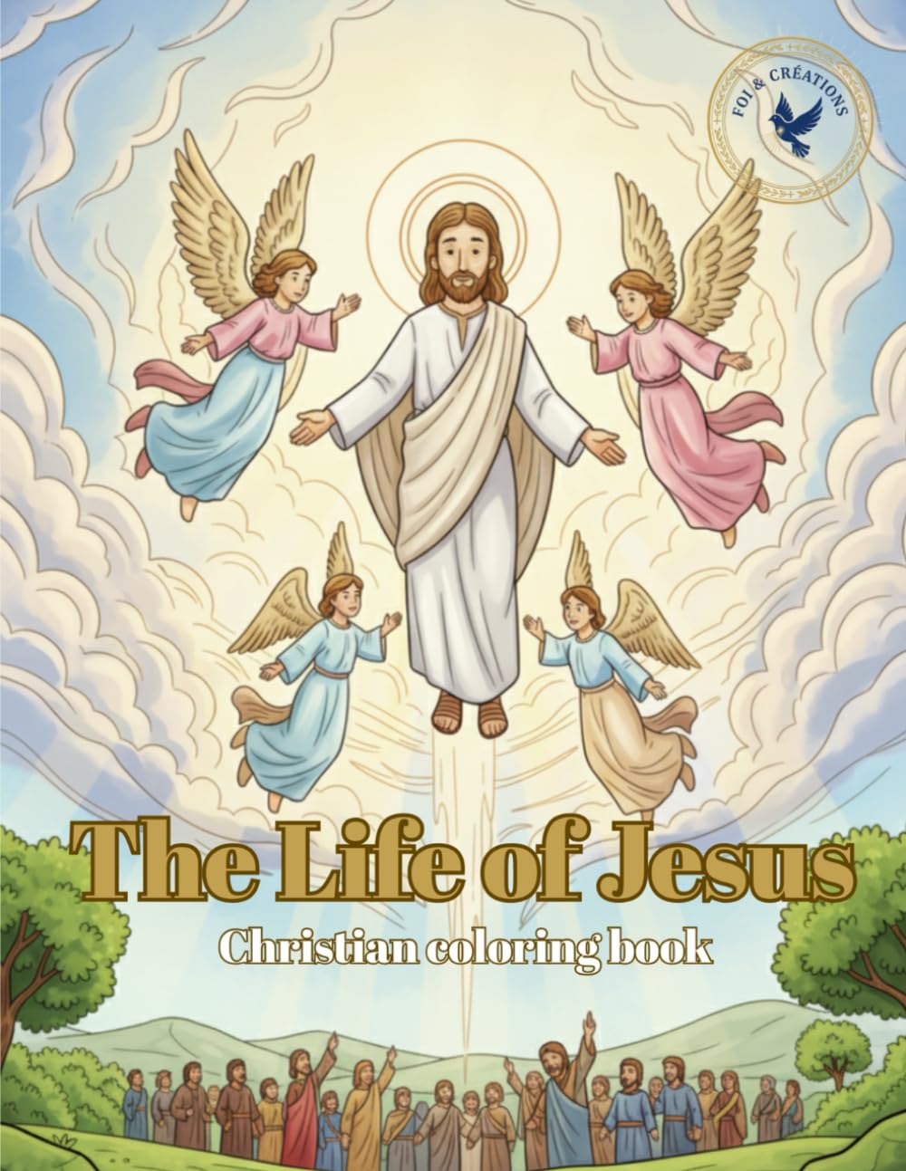 The Life of Jesus: Christian coloring book