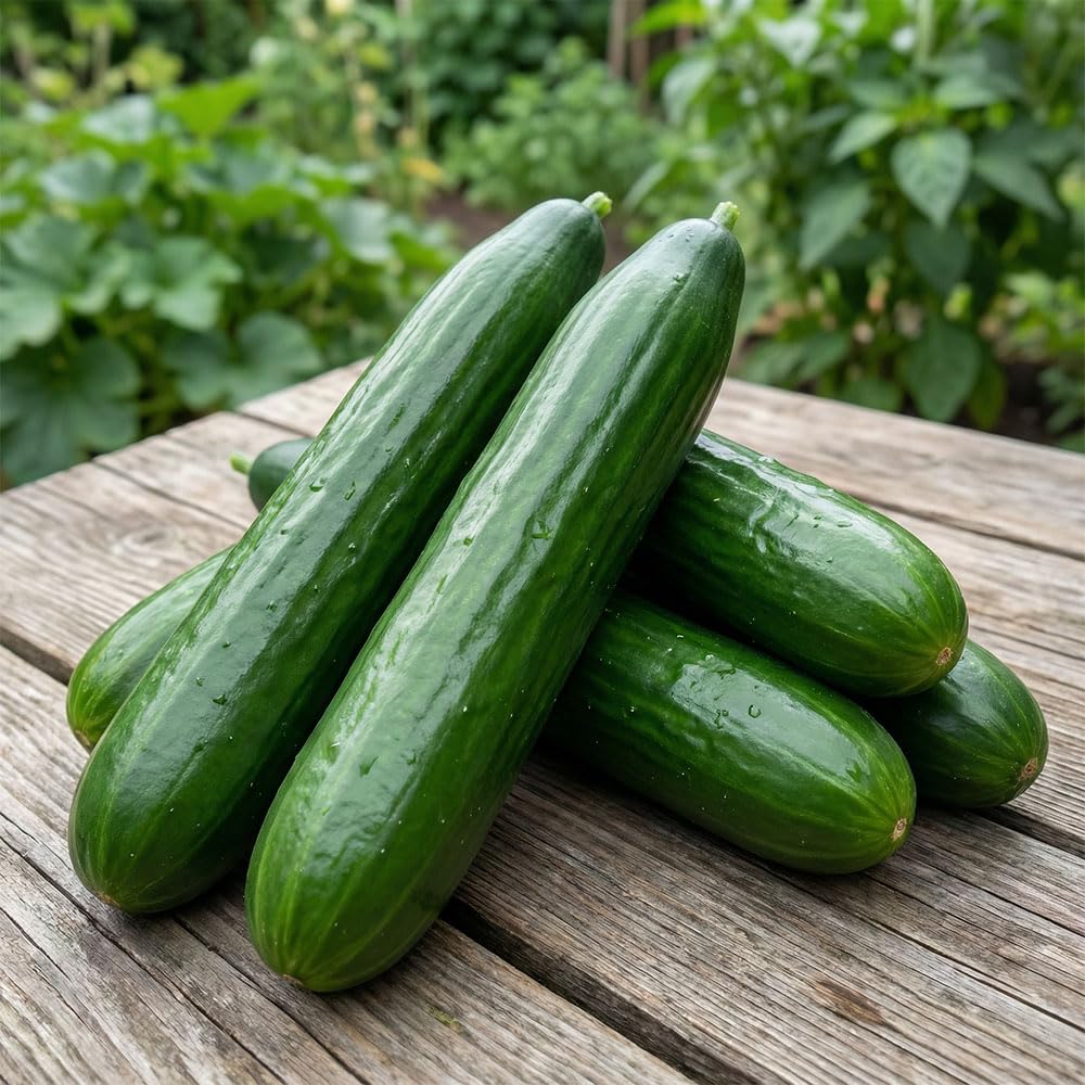 Cucumber Seeds ‘Lungo Verde Degli Ortolani’ – Italian Heritage Variety – Extra Long Dark Green Fruits – High Yield Salad Cucumber – Easy to Grow