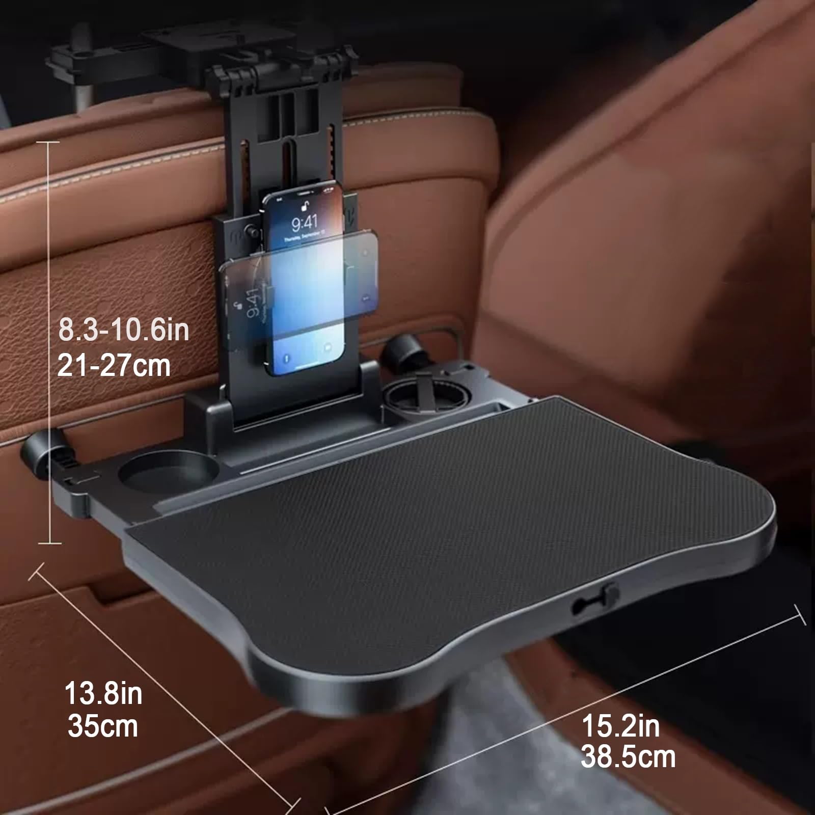 Tavolino per Sedile Posteriore per Auto Tavolo per Auto Tavolo per Auto Pieghevole Multifunzionale con Supporto per Telefono, per Lavorare, Scrivere, Mangiare, Viaggiare (Size : Style A)