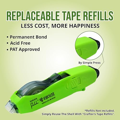Miniatura 32 de TapeRunner - Cinta adhesiva de doble cara, 5/16 pulgadas por 315 pulgadas, juego de 5 aplicadores