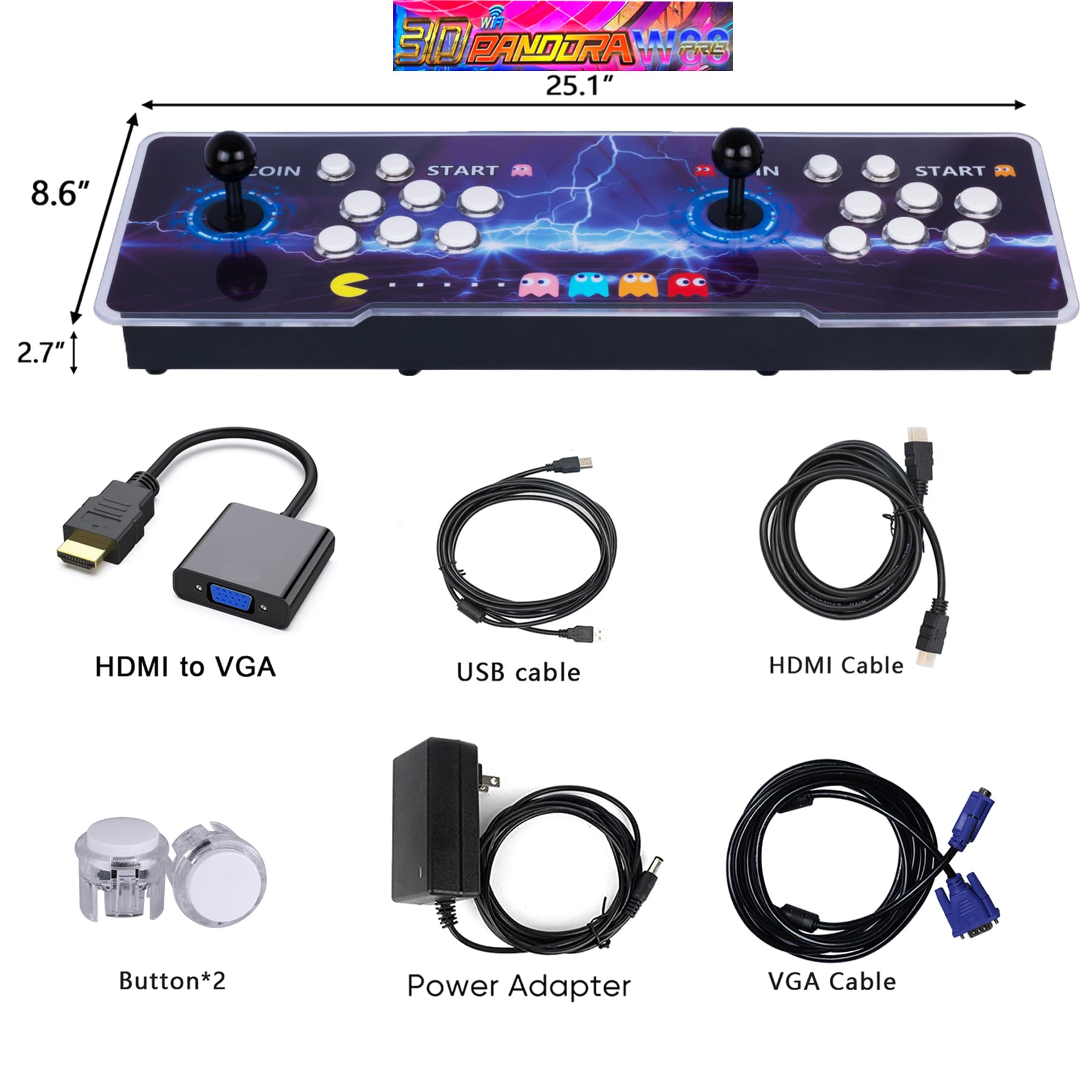 Amazon.com: RegiisJoy 24800 in 1 Arcade Game Console WiFi Function