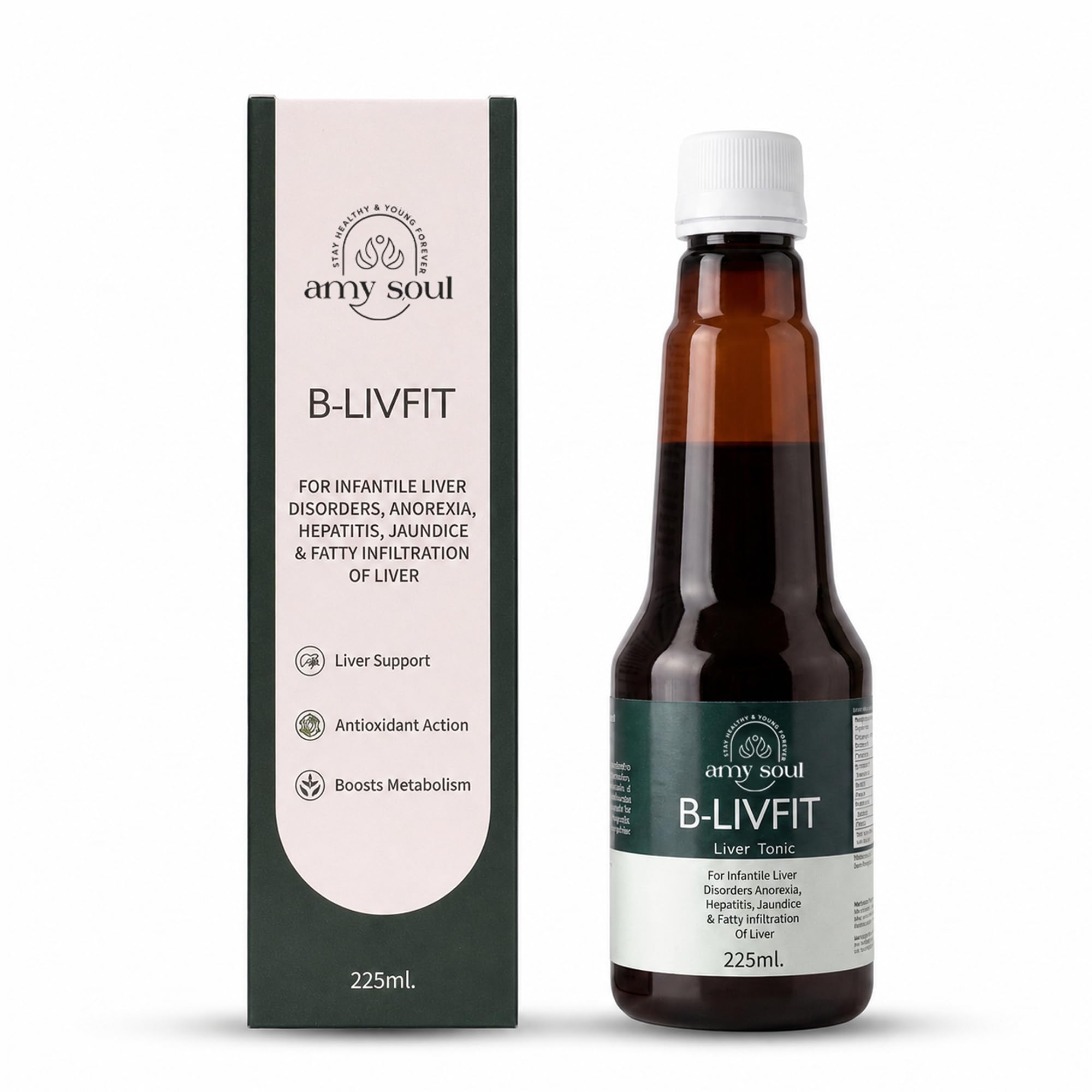 Amysoul B-Livfit Advanced Liver Support Supplement Herbal Formula with Milk Thistle Dandelion & Antioxidants | Detox & Liver Cleanse syrup-image-6