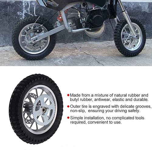 Miniatura 3 de Rueda trasera para motocross, neumático de bolsillo pequeño de aleación de acero de 12.5 x 2.75 pulgadas, conjunto de neumáticos antideslizantes